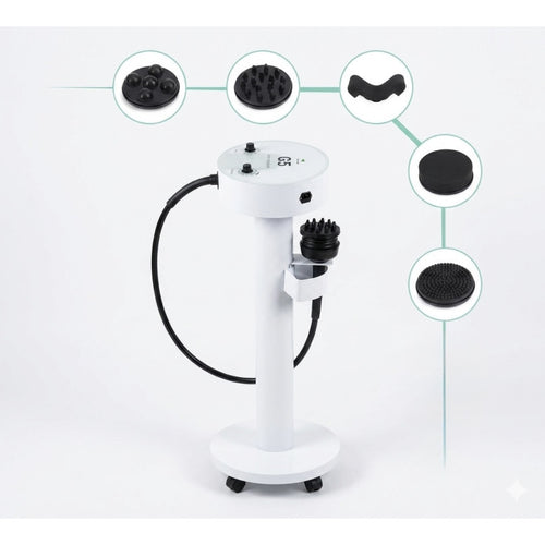 G5 vibration massage device with stand and 8 attachments - a professional solution for offices and SPAs